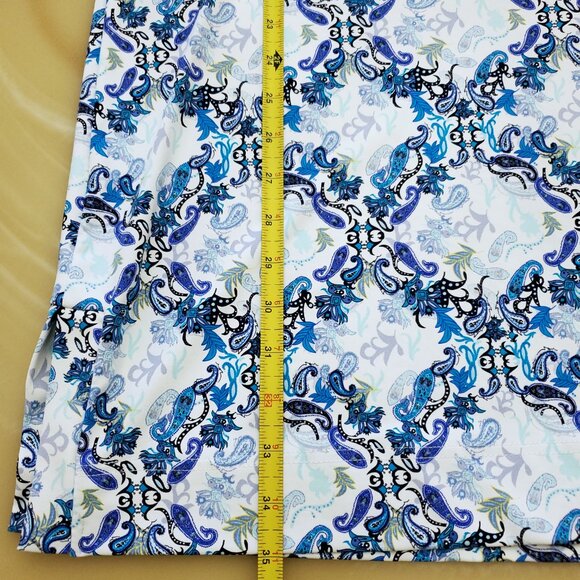 Lulu-B Women's Sleeveless Floral Paisley UPF50+ Travel Swing Tennis Dress XLarge - Picture 12 of 15